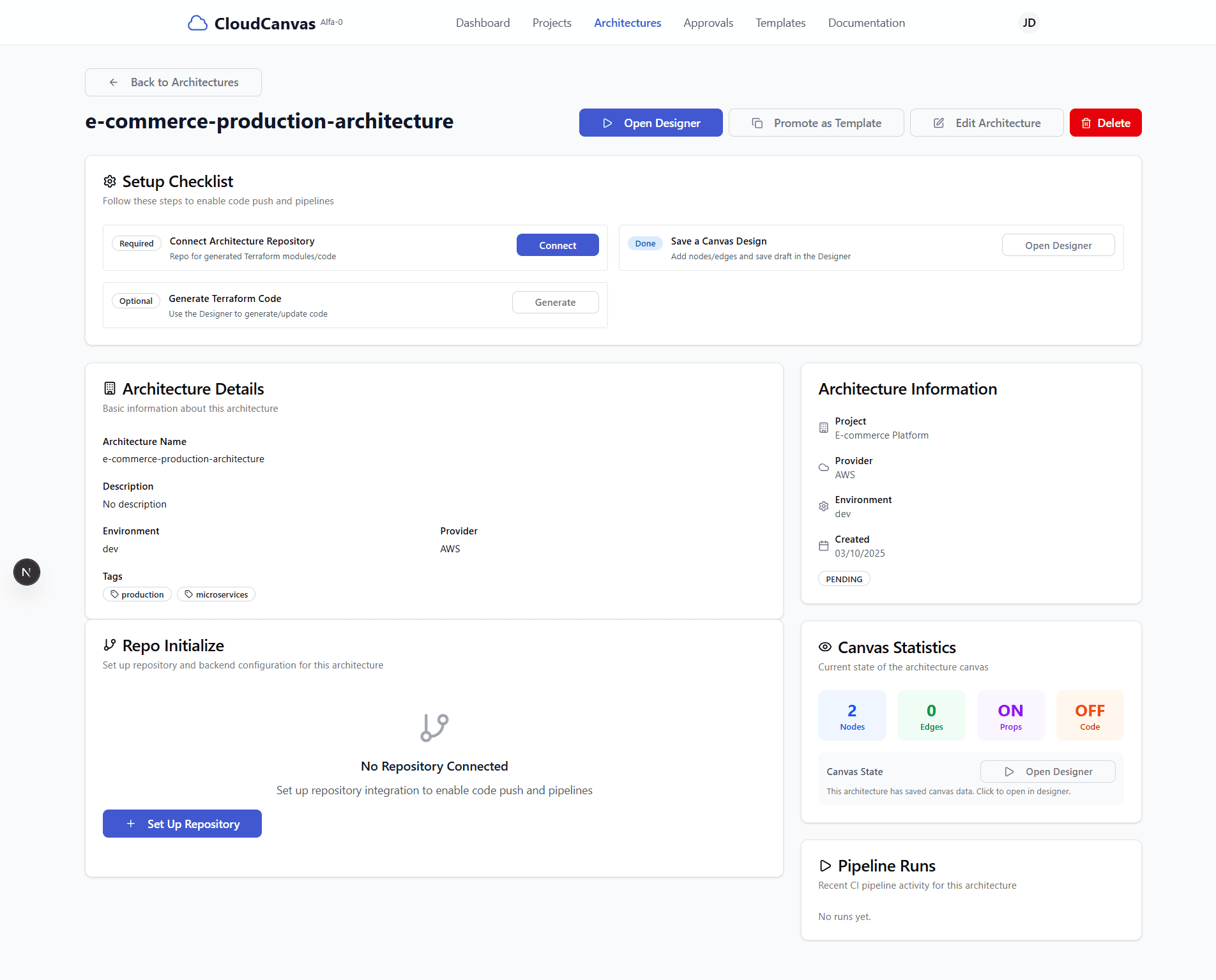 Architecture Details Page